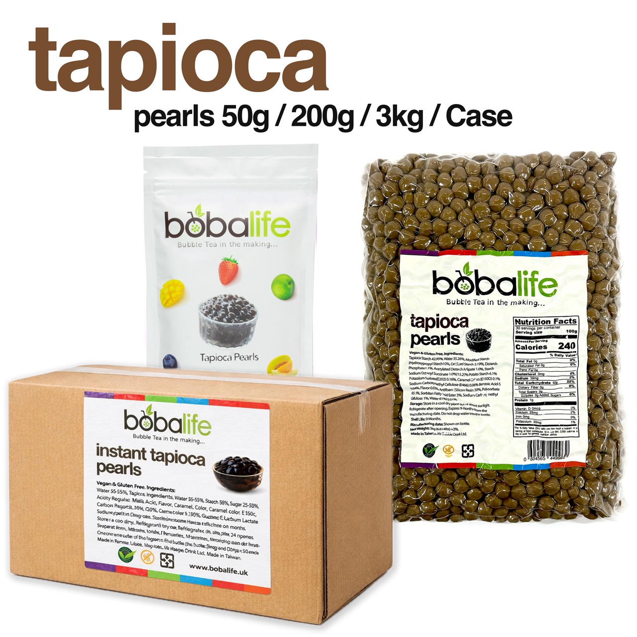 Tapioca Pearls – Regular & Instant Boba